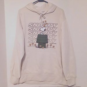 Snoopy Hoodie Men's 3XL (54-56) , Unisex, Cream Color